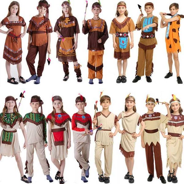 halloween masquerade show costumes men and women indian aboriginal costumes children savage costumes, White
halloween masquerade show costumes men and women indian aboriginal costumes children savage costumes, White