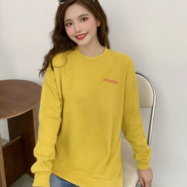 spring and autumn thin women's pure cotton sweater trendy loose round neck fashion top, Black
spring and autumn thin women's pure cotton sweater trendy loose round neck fashion top, Black