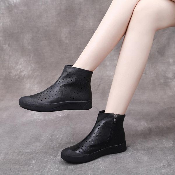 boots leather flat casual women's side zipper soft bottom surface autumn velvet thermal booties low tube cotton shoes, Black
boots leather flat casual women's side zipper soft bottom surface autumn velvet thermal booties low tube cotton shoes, Black