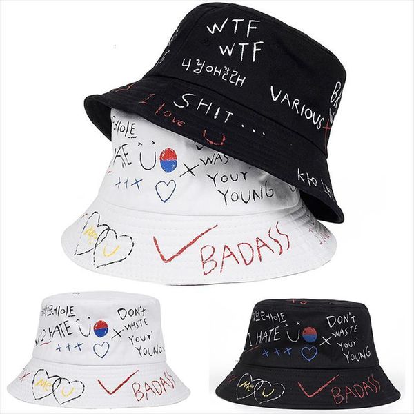 harajuku bucket hat fishing outdoor hip hop graffiti cap mens summer fisherman women, Blue;gray
harajuku bucket hat fishing outdoor hip hop graffiti cap mens summer fisherman women, Blue;gray