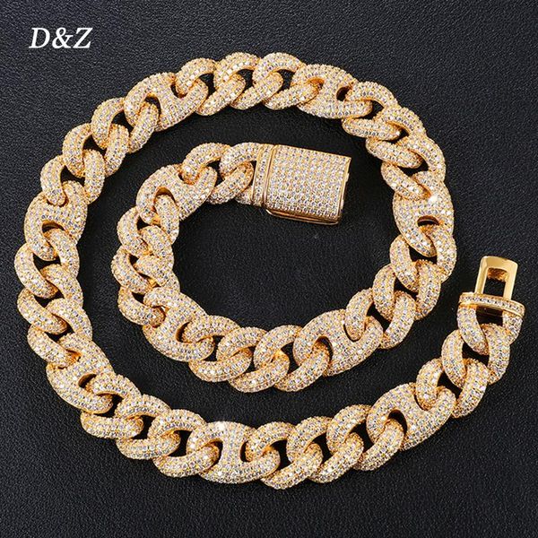 chains  d&z 16mm iced out cuban link chain copper + cubic zirconia stones prong necklace for women men box buckle fashion jewelry, Silver
chains  d&z 16mm iced out cuban link chain copper + cubic zirconia stones prong necklace for women men box buckle fashion jewelry, Silver