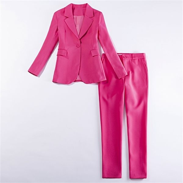 autumn rose red suit office female temperament nine-point pants fashion 2-piece business attire women's 210527, White
autumn rose red suit office female temperament nine-point pants fashion 2-piece business attire women's 210527, White