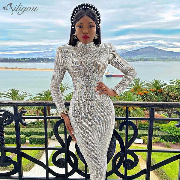 sparkle glitzy sequins dress mesh patchwork turtleneck long sleeves celebrity christmas party vestidos 210527, Black;gray
sparkle glitzy sequins dress mesh patchwork turtleneck long sleeves celebrity christmas party vestidos 210527, Black;gray