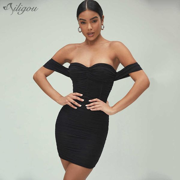 women's summer sleeveless off shoulder dress fashion mini black bodycon celebrity party vestidos 210527, Black;gray
women's summer sleeveless off shoulder dress fashion mini black bodycon celebrity party vestidos 210527, Black;gray