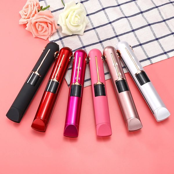 3-in-1 cordless hair straightener fast heating curler usb rechargable with led display power bank function hair flat iron - rose gold, Black
3-in-1 cordless hair straightener fast heating curler usb rechargable with led display power bank function hair flat iron - rose gold, Black