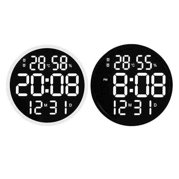 luminous digital wall clock simple style temperature humidity display clocks
luminous digital wall clock simple style temperature humidity display clocks