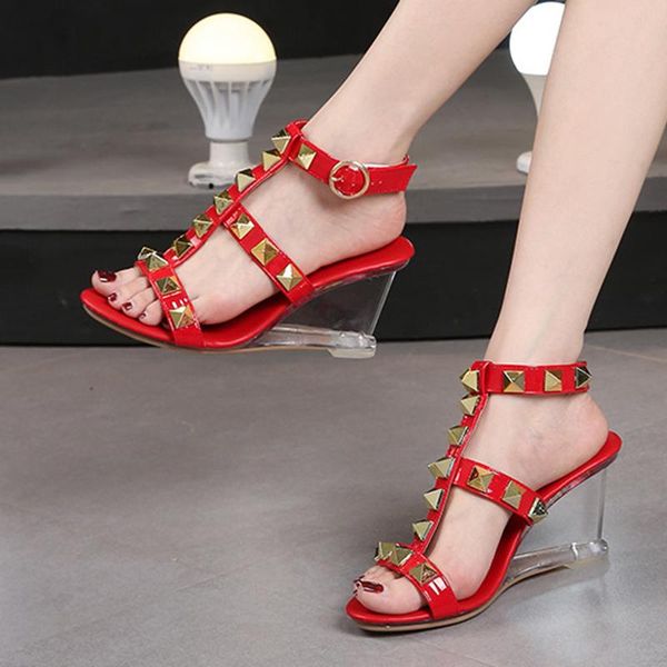 dress shoes casual women's sandals high heel personality large size 34-43 glass transparent rivet 6cm 8cm multi-choice women, Black
dress shoes casual women's sandals high heel personality large size 34-43 glass transparent rivet 6cm 8cm multi-choice women, Black