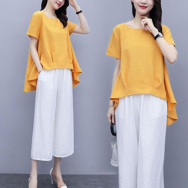 fashion casual women clothes summer tracksuit 2 piece set short sleeve +wide leg pants 2021 sporting suit casual, Gray
fashion casual women clothes summer tracksuit 2 piece set short sleeve +wide leg pants 2021 sporting suit casual, Gray