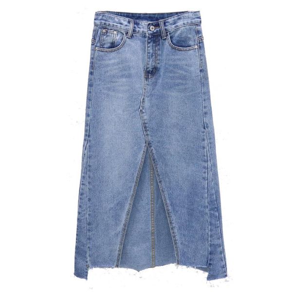 skirts 2021 spring summer women vintage blue a-line denim pocket korean style high waist split mid-calf jeans, Black
skirts 2021 spring summer women vintage blue a-line denim pocket korean style high waist split mid-calf jeans, Black