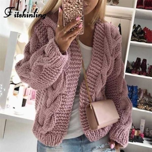 fitshinling vintage twist cardigan women sweater knitwear autumn winter open stitch solid slim long sleeve cardigans 211103, White;black
fitshinling vintage twist cardigan women sweater knitwear autumn winter open stitch solid slim long sleeve cardigans 211103, White;black