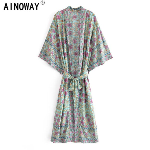 casual dresses green floral print sashes boho vintage women bohemian v neck batwing sleeves happie blouses blusas robe kimono, Black;gray
casual dresses green floral print sashes boho vintage women bohemian v neck batwing sleeves happie blouses blusas robe kimono, Black;gray