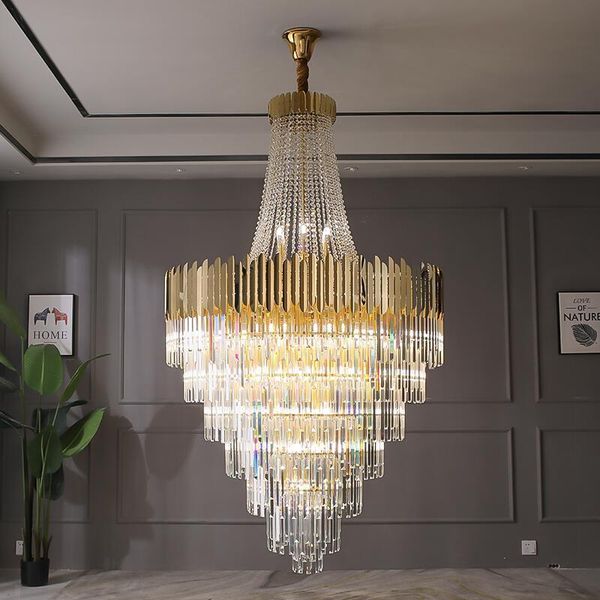 large crystal chandelier gold luxury villa living room decoration led chandelier
large crystal chandelier gold luxury villa living room decoration led chandelier