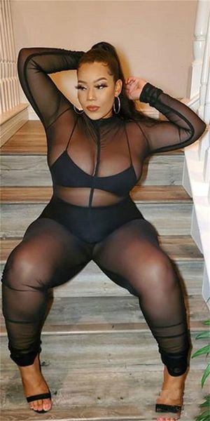 women's jumpsuits & rompers plus size o-neck full sleeve mesh jumpsuit women solid see through night clubwear party one piece outfits, Black;white
women's jumpsuits & rompers plus size o-neck full sleeve mesh jumpsuit women solid see through night clubwear party one piece outfits, Black;white