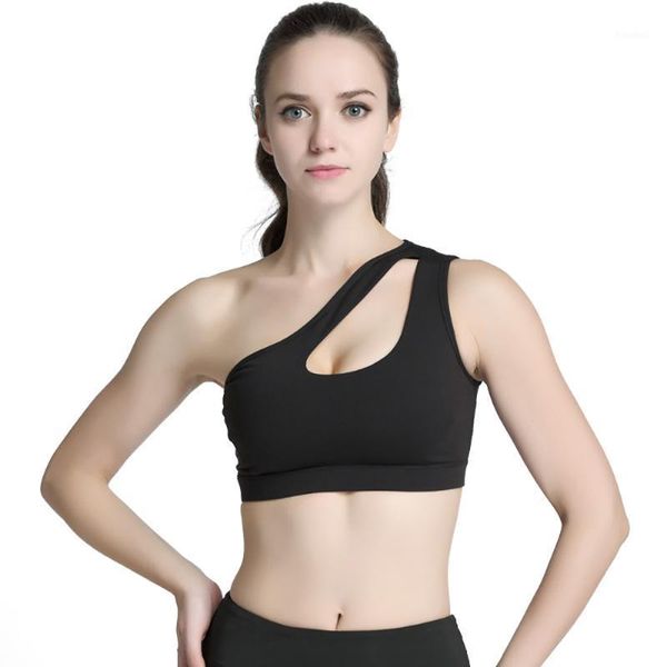 one-shoulder sports bra removable padded yoga no steel ring cute medium support after outfit
one-shoulder sports bra removable padded yoga no steel ring cute medium support after outfit