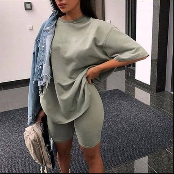 oversized biker shorts two 2 pieces sets women with belt solid fitness ladies suit 2021 summer streetwear green female, Gray
oversized biker shorts two 2 pieces sets women with belt solid fitness ladies suit 2021 summer streetwear green female, Gray