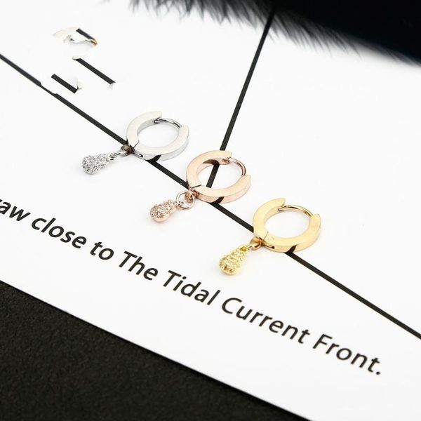 hoop & huggie fashion women silver color rose gold stainless steel round gourd plant white crystal charm earring jewelry, Golden;silver
hoop & huggie fashion women silver color rose gold stainless steel round gourd plant white crystal charm earring jewelry, Golden;silver