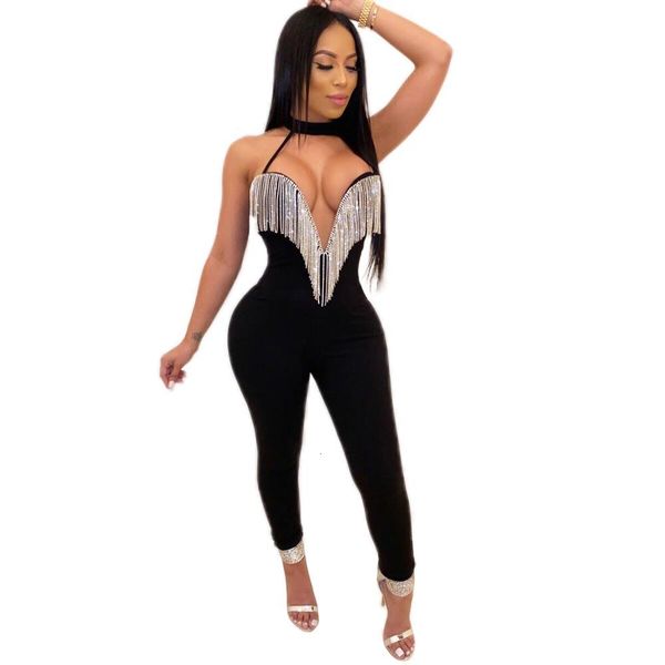 2021 new v neck tassel black red blue bandage jumpsuit celebrity designer fashion rompers 4753, Black;white
2021 new v neck tassel black red blue bandage jumpsuit celebrity designer fashion rompers 4753, Black;white