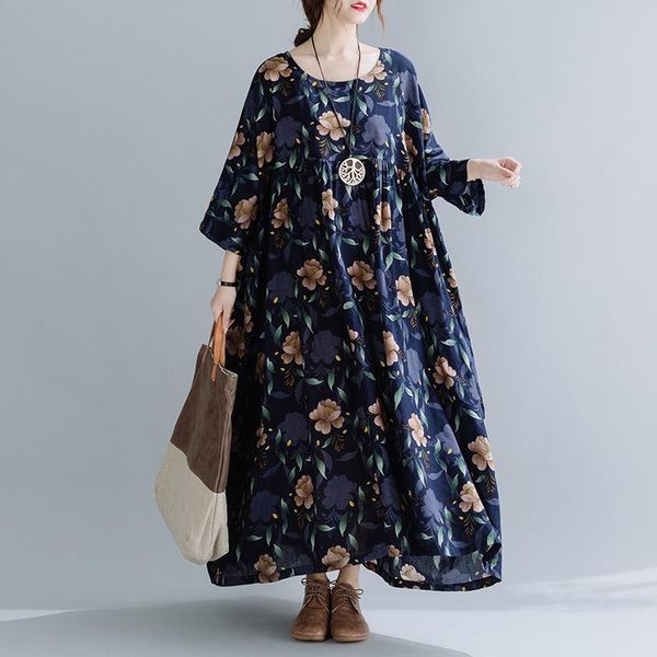 plus size smock dress women 2021 spring summer three quarter sleeve floral print casual dress loose oversized maxi house dresses, Black;gray
plus size smock dress women 2021 spring summer three quarter sleeve floral print casual dress loose oversized maxi house dresses, Black;gray