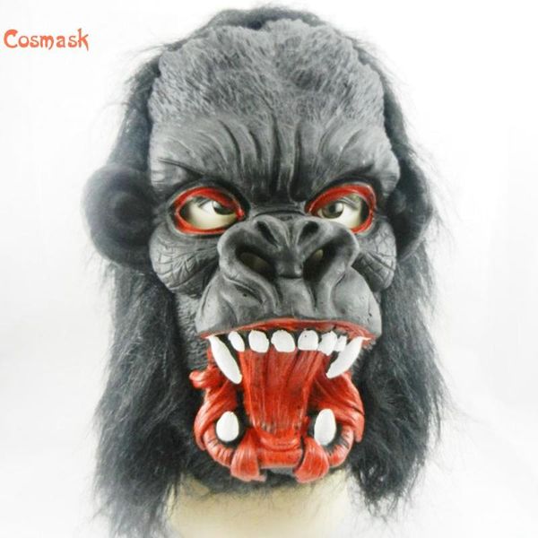 party masks cosmask halloween black gorilla latex mask orangutan gloves head full fur mane creepy animal
party masks cosmask halloween black gorilla latex mask orangutan gloves head full fur mane creepy animal