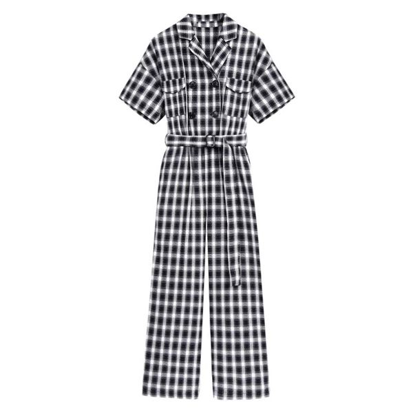 gym clothing short-sleeved loose casual belt plaid jumpsuit women streetwear harajuku temperament ladies wide-leg, White;black
gym clothing short-sleeved loose casual belt plaid jumpsuit women streetwear harajuku temperament ladies wide-leg, White;black