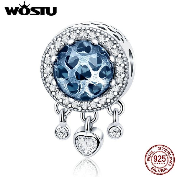 wostu 100% 925 sterling silver bright radiant heart blue crystal charm fit original beads bracelet jewelry gift q0531, Black
wostu 100% 925 sterling silver bright radiant heart blue crystal charm fit original beads bracelet jewelry gift q0531, Black