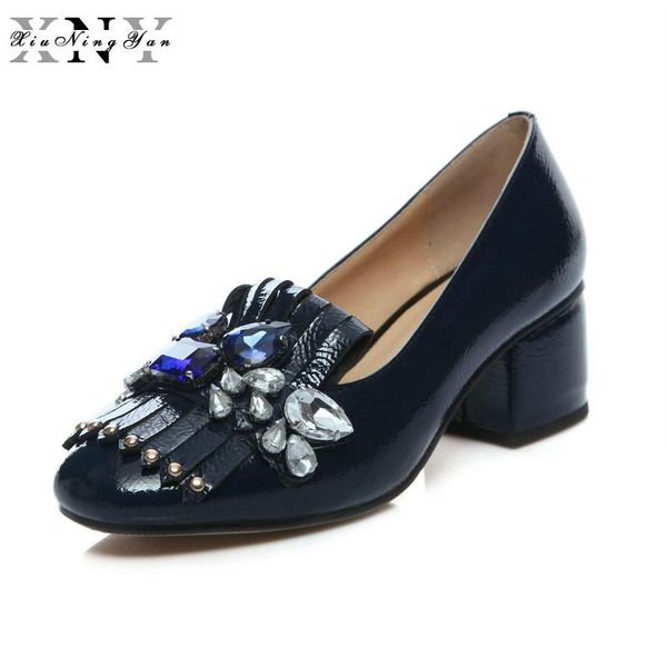 dress shoes xiuningyan brand women pumps genuine leather party heel fashion rhinestone office lady woman, Black
dress shoes xiuningyan brand women pumps genuine leather party heel fashion rhinestone office lady woman, Black