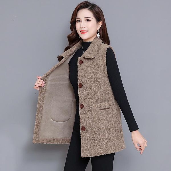 women's vests lamb wool granular velvet waistcoat female 2021 spring autumn fur wear thick warm plus size womens outerwear 5xl, Black;white
women's vests lamb wool granular velvet waistcoat female 2021 spring autumn fur wear thick warm plus size womens outerwear 5xl, Black;white