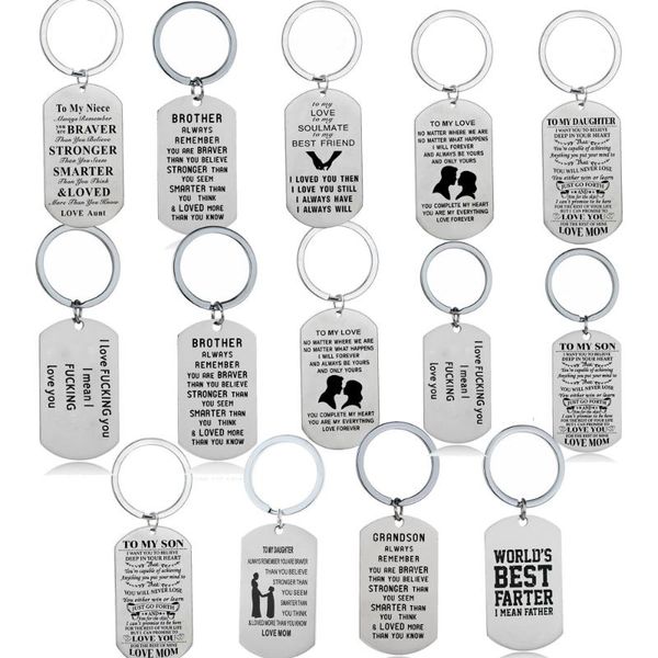 keychains family keychain boyfriend father mom son daughter lover wife husband keyring key chain valentines day jewelry pendant, Silver
keychains family keychain boyfriend father mom son daughter lover wife husband keyring key chain valentines day jewelry pendant, Silver