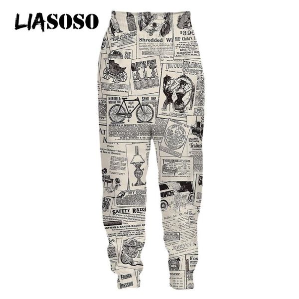 men's pants liasoso 3d print s paper men women's casual street fashion sweatpants jogger trousers loose oversized kids, Black
men's pants liasoso 3d print s paper men women's casual street fashion sweatpants jogger trousers loose oversized kids, Black