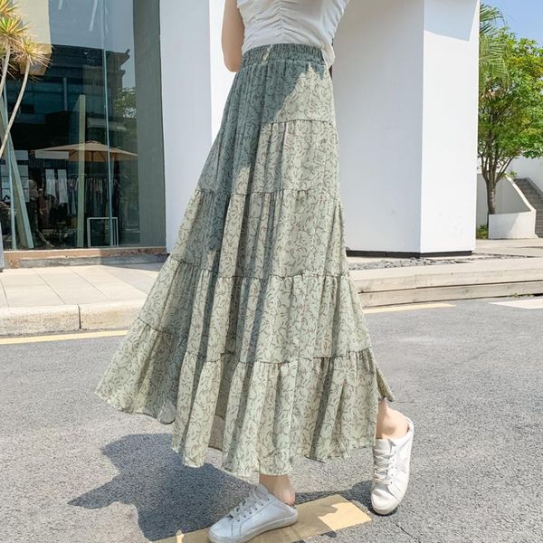 skirts green floral skirt summer to the ankle female 2021 son of tall waist long snow spins in a word, Black
skirts green floral skirt summer to the ankle female 2021 son of tall waist long snow spins in a word, Black