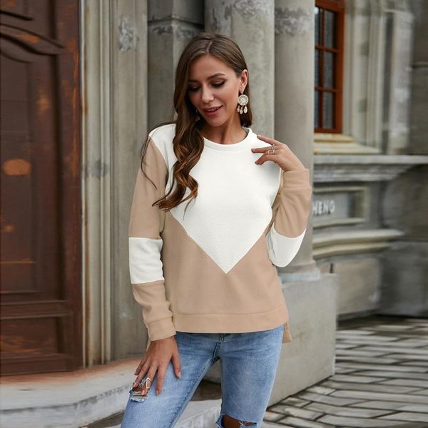 women's hoodies & sweatshirts women casual pullover loose stitching contrast round neck sweatshirt long sleeve patchwork blusas#g30, Black
women's hoodies & sweatshirts women casual pullover loose stitching contrast round neck sweatshirt long sleeve patchwork blusas#g30, Black