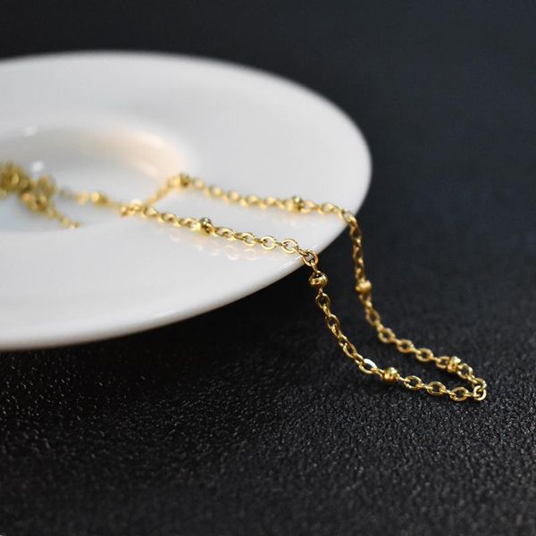 charm bracelets women's fashion gold silver plated simple charming stainless steel ball beads chain party jewelry couples friends gift, Golden;silver
charm bracelets women's fashion gold silver plated simple charming stainless steel ball beads chain party jewelry couples friends gift, Golden;silver