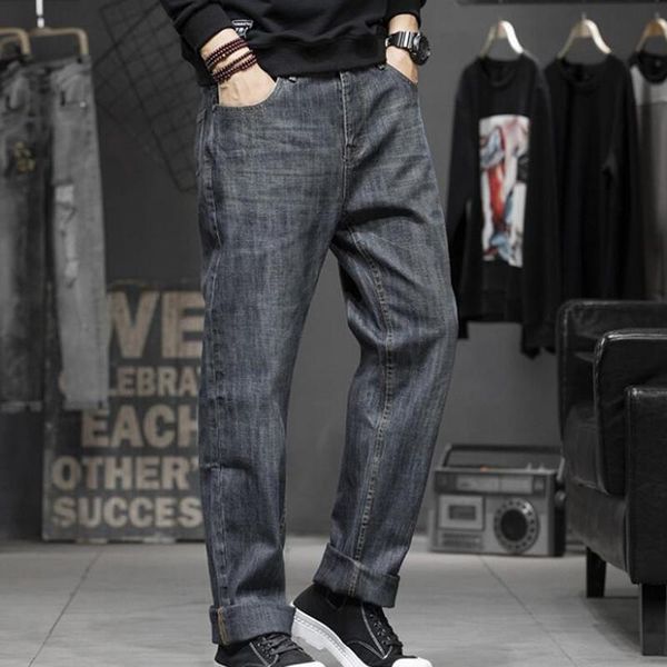 men's jeans autumn winter loose mens hiphop baggy denim cargo pants leisure men clothing jean trousers plus size 44 bottoms, Blue
men's jeans autumn winter loose mens hiphop baggy denim cargo pants leisure men clothing jean trousers plus size 44 bottoms, Blue