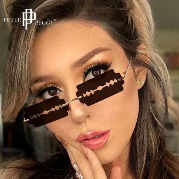 designer sunglasses fashion rimless women personality trend razor blade man brand driving glasses oculos de sol uv400, White;black
designer sunglasses fashion rimless women personality trend razor blade man brand driving glasses oculos de sol uv400, White;black