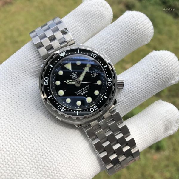 tuna mechanical watch men 300m diver mens nh35 automatic steel dive watches luxury c3 luminous wristwatches, Slivery;brown
tuna mechanical watch men 300m diver mens nh35 automatic steel dive watches luxury c3 luminous wristwatches, Slivery;brown