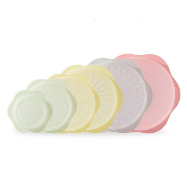 kitchen storage & organization silicone fresh-keeping cover six-piece cutlery bowl sealed film