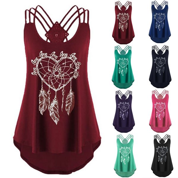 2021 new summer womens vest fashion backless sleeveless solid color shirt print spaghetti shoulder straps irregular, White
2021 new summer womens vest fashion backless sleeveless solid color shirt print spaghetti shoulder straps irregular, White