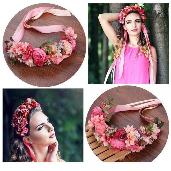 haimeikang summer wedding floral crown head band kids party wreath floral garlands ribbon adjustable flower crown rose f qylkdn, Silver
haimeikang summer wedding floral crown head band kids party wreath floral garlands ribbon adjustable flower crown rose f qylkdn, Silver