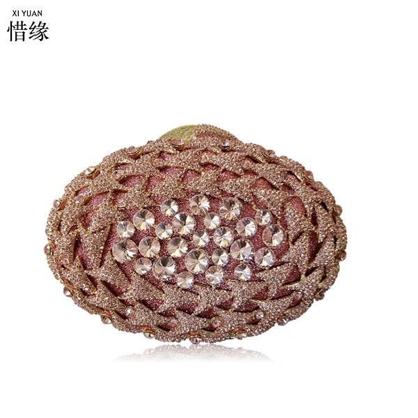 xiyuan brand multicolor designer diamond crystal evening bag women's luxury wedding bride purse gold/purple
xiyuan brand multicolor designer diamond crystal evening bag women's luxury wedding bride purse gold/purple