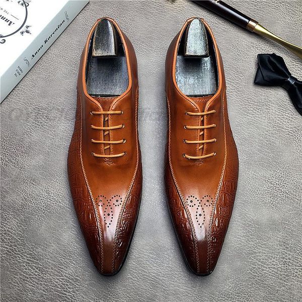 mens formal shoes genuine leather mens crocodile dress oxford shoes for men wedding pointed toe black brown lace up men shoes
mens formal shoes genuine leather mens crocodile dress oxford shoes for men wedding pointed toe black brown lace up men shoes