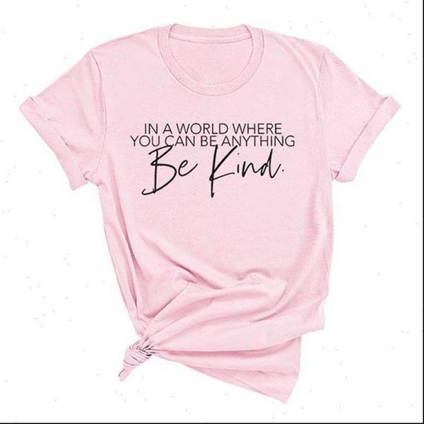 2021 new in a world where you can be anything be kind women tshirt cotton casual funny tshirt for lady girl top, White
2021 new in a world where you can be anything be kind women tshirt cotton casual funny tshirt for lady girl top, White