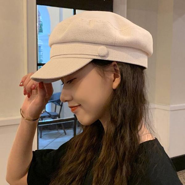 wide brim hats fashion women men military hat spring autumn sailor black ladies beret caps flat captain cap travel cadet octagonal, Blue;gray
wide brim hats fashion women men military hat spring autumn sailor black ladies beret caps flat captain cap travel cadet octagonal, Blue;gray