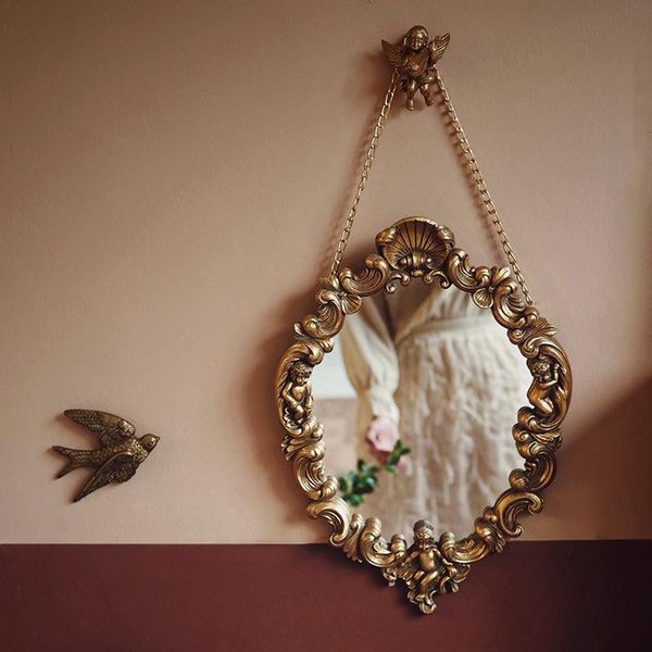 mirrors european retro mirror golden resin relief wall hanging home decoration bedroom luxury decor dressing table makeup accessories
mirrors european retro mirror golden resin relief wall hanging home decoration bedroom luxury decor dressing table makeup accessories