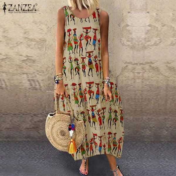 casual dresses 2021 summer dress zanzea women retro printed sleeveless sundress loose cotton linen vintage tanks vestido sarafans robe, Black;gray
casual dresses 2021 summer dress zanzea women retro printed sleeveless sundress loose cotton linen vintage tanks vestido sarafans robe, Black;gray