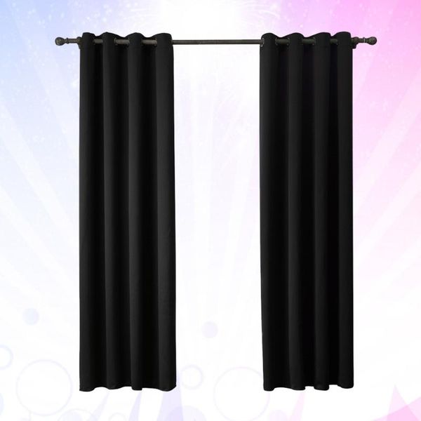 1pc shading window curtain plain color curtain polyester for room bedroom black
1pc shading window curtain plain color curtain polyester for room bedroom black