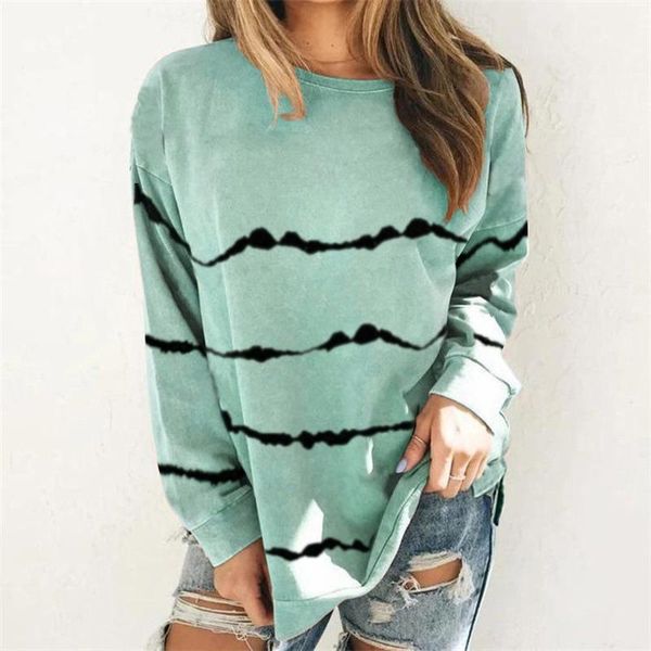 women's hoodies & sweatshirts plus size t shirt autumn oversized sweatshirt long sleeve loose striped print shirts leisure for camisas, Black
women's hoodies & sweatshirts plus size t shirt autumn oversized sweatshirt long sleeve loose striped print shirts leisure for camisas, Black