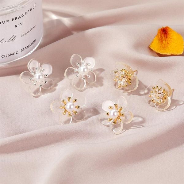 stud romantic transparent arcylic flower earrings for women girls gold color alloy small resin floral party jewelry, Golden;silver
stud romantic transparent arcylic flower earrings for women girls gold color alloy small resin floral party jewelry, Golden;silver