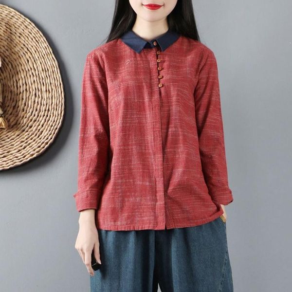 men's casual shirts 2021 spring autumn arts women long sleeve loose vintage turn-down collar single-breasted cotton linen blouse, White;black
men's casual shirts 2021 spring autumn arts women long sleeve loose vintage turn-down collar single-breasted cotton linen blouse, White;black