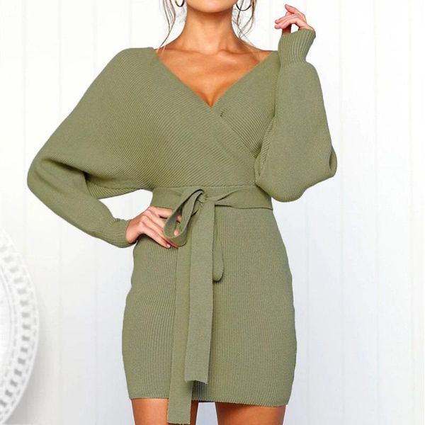 casual dresses vintage dress women v neck knitted sweater belted backless mini vestido sensual e elegante insgoth, Black;gray
casual dresses vintage dress women v neck knitted sweater belted backless mini vestido sensual e elegante insgoth, Black;gray