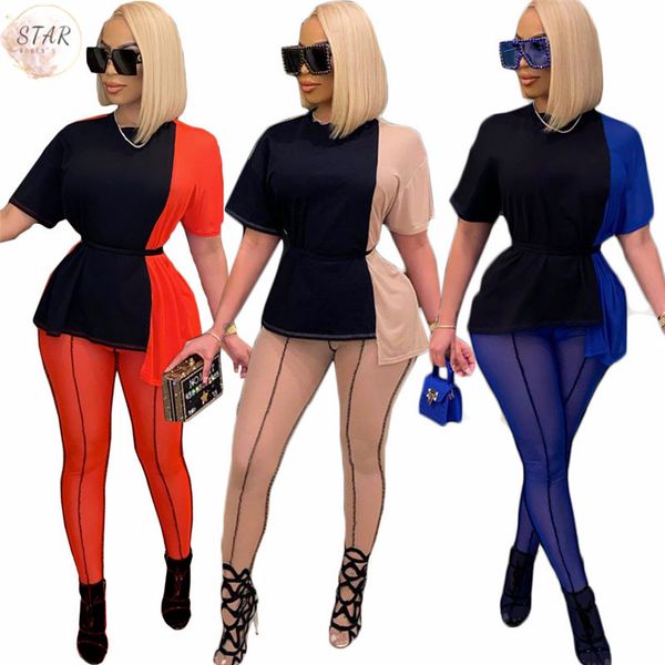 2021 new two piece set women casual outfits short sleeve patchwork and mesh leggings office lady streetwear wholesale dropshipping wl3q, Gray
2021 new two piece set women casual outfits short sleeve patchwork and mesh leggings office lady streetwear wholesale dropshipping wl3q, Gray